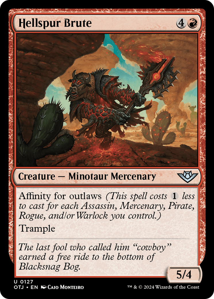 Hellspur Brute (127) Foil - Outlaws of Thunder Junction