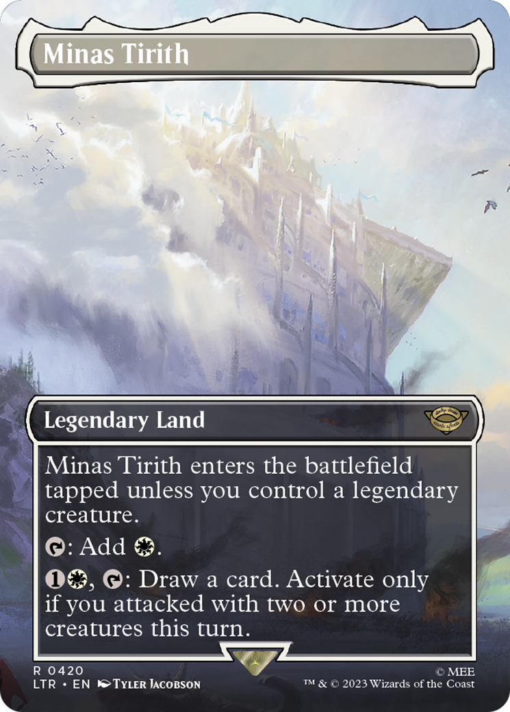 Minas Tirith (Borderless) (420) Foil - The Lord of the Rings: Tales of Middle-earth