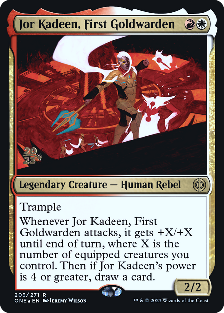 Jor Kadeen, First Goldwarden (203) Foil - Phyrexia: All Will Be One Promos