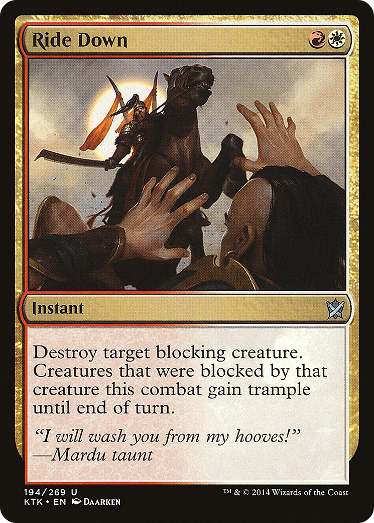 Ride Down (194) Foil - Khans of Tarkir