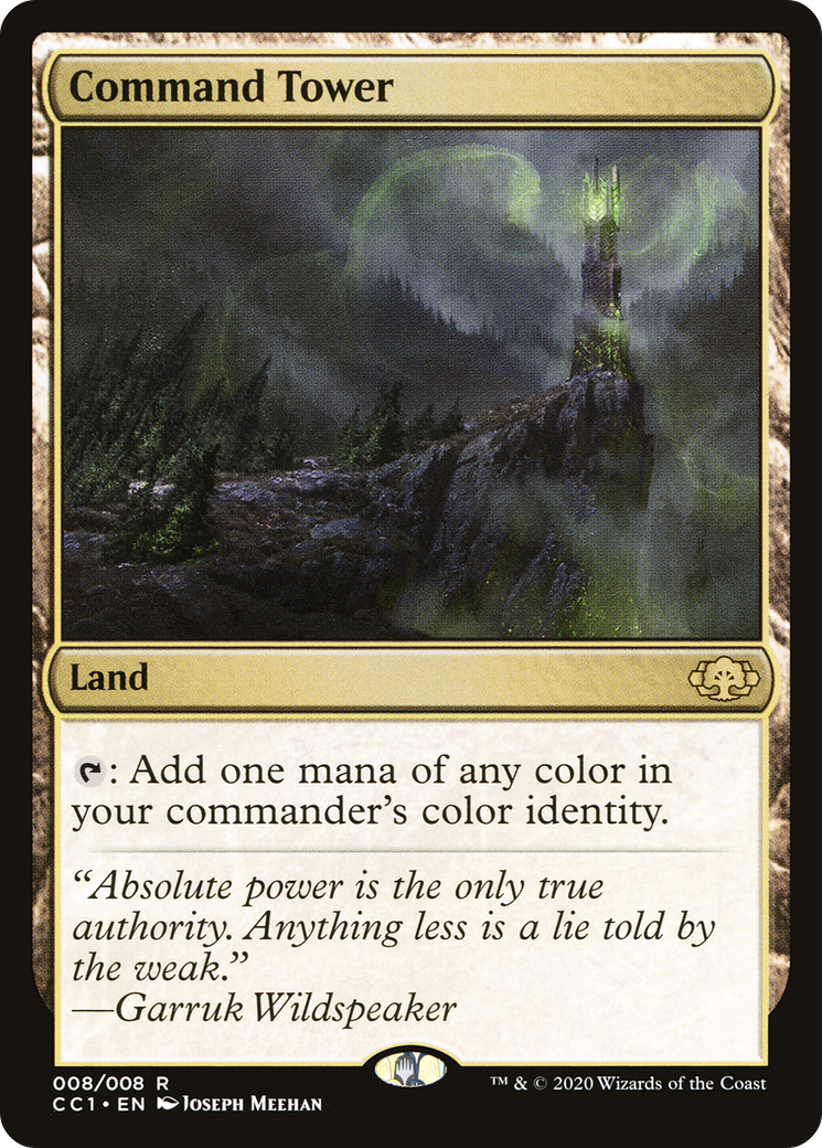 Command Tower (008) Foil - Commander Collection: Green