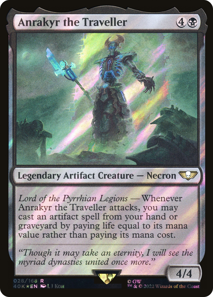 Anrakyr the Traveller (028) Surge Foil - Warhammer 40,000 Commander