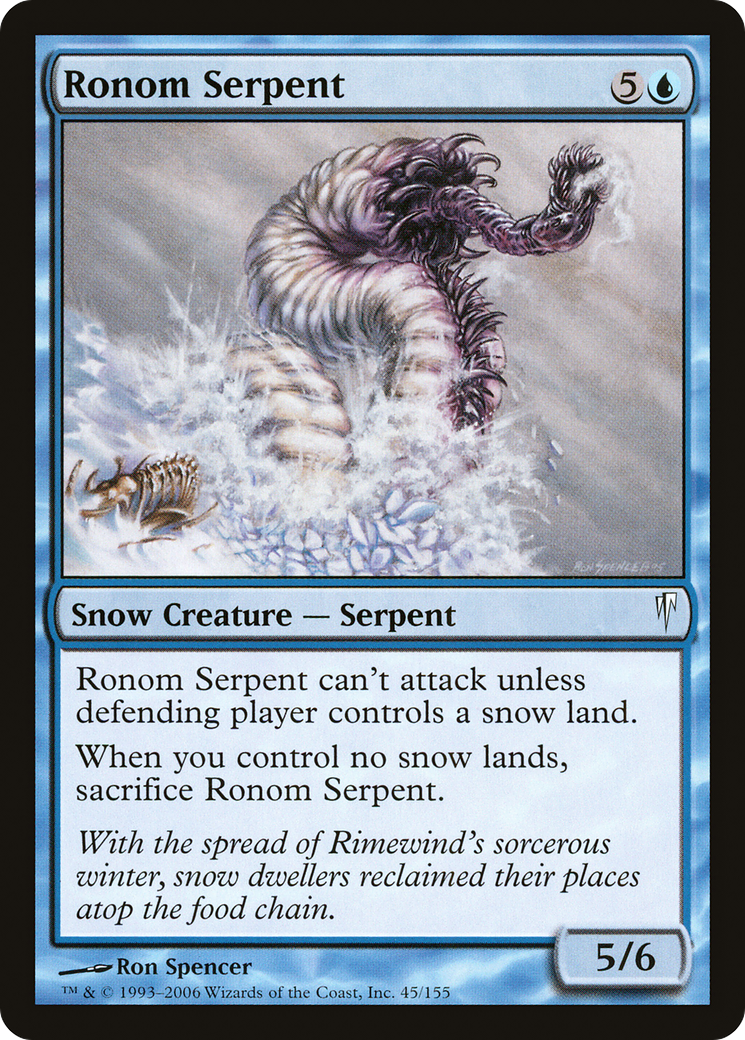 Ronom Serpent (045) Foil - Coldsnap