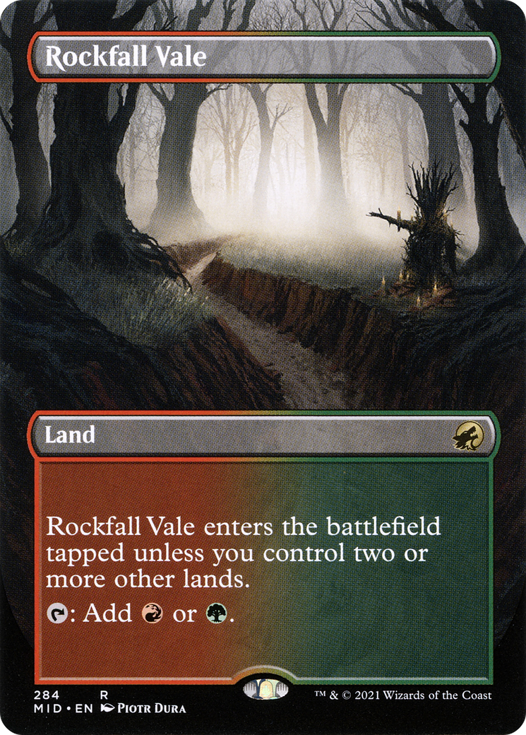 Rockfall Vale (Borderless) (284) - Innistrad: Midnight Hunt