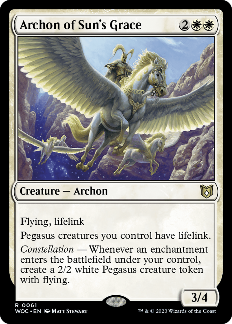 Archon of Sun's Grace (061) - Wilds of Eldraine Commander