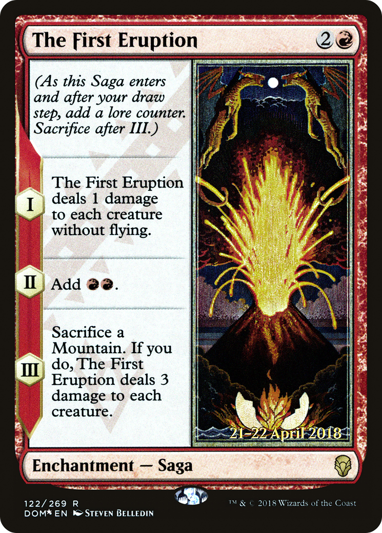 The First Eruption (122) Foil - Dominaria Promos