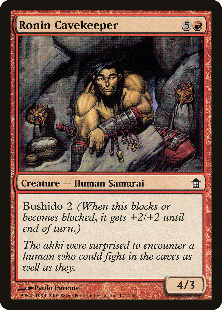 Ronin Cavekeeper (111) - Saviors of Kamigawa