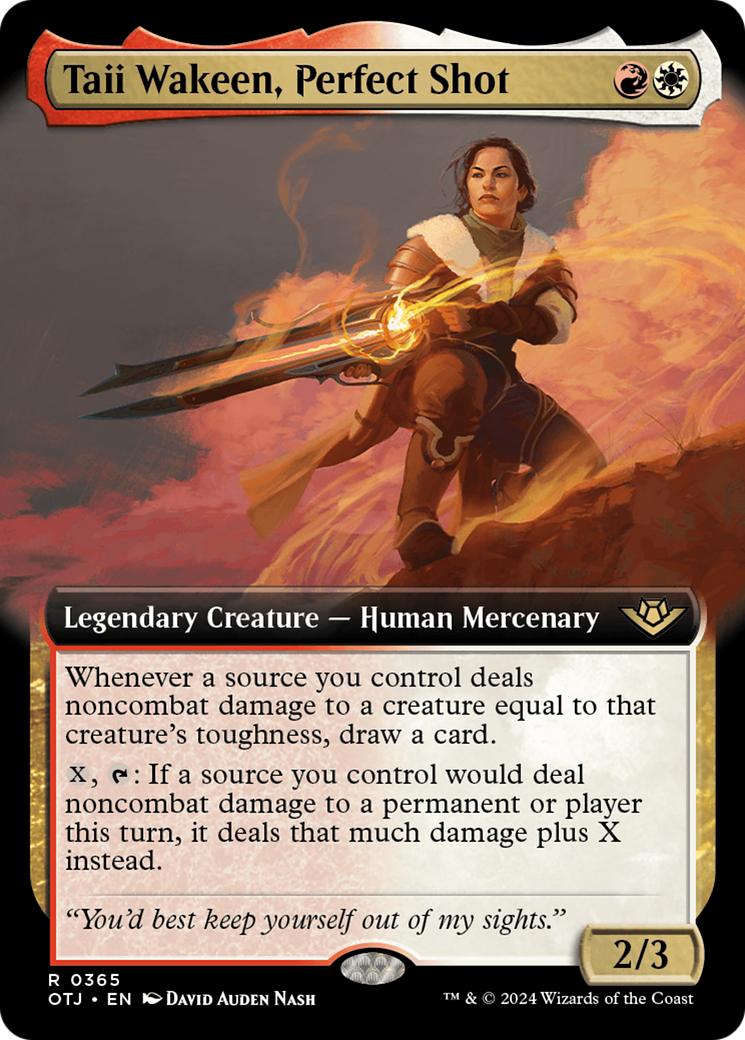Taii Wakeen, Perfect Shot (Extended Art) (365) - Outlaws of Thunder Junction