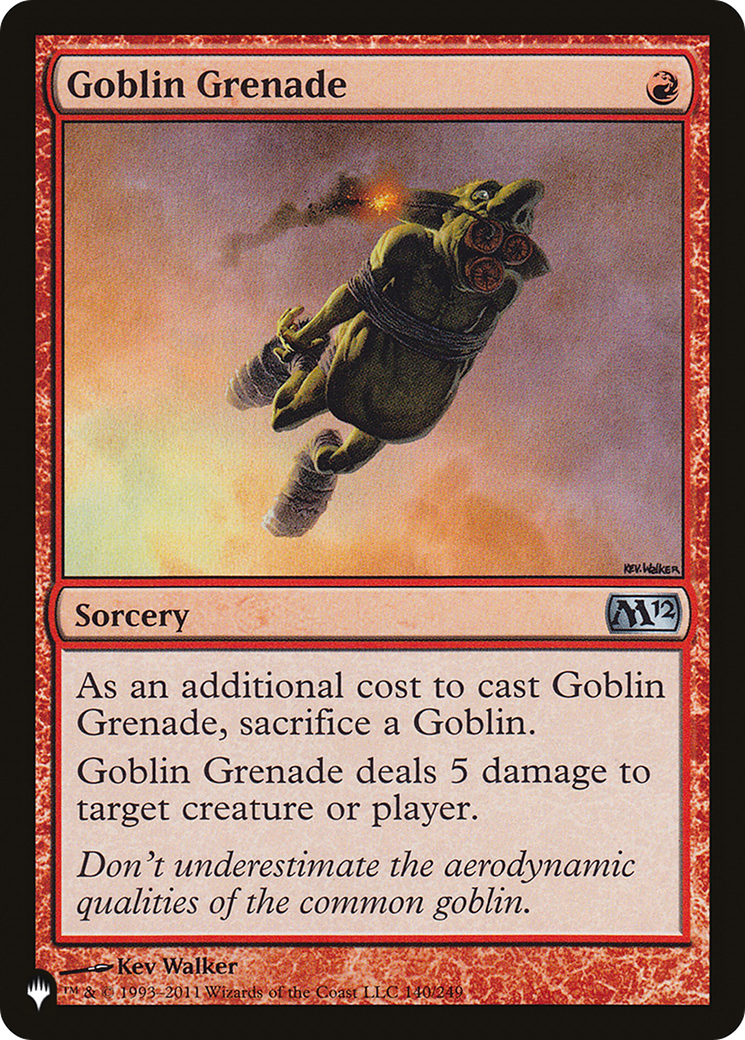 Goblin Grenade (M12-140) - The List