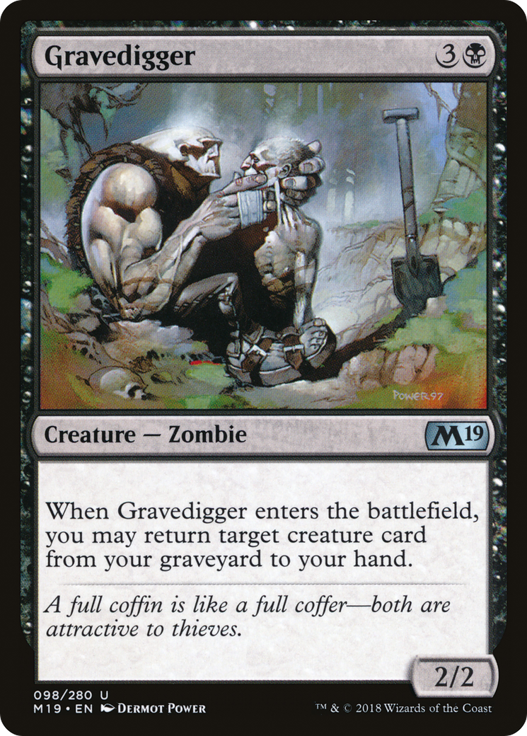 Gravedigger (098) Foil - Core Set 2019