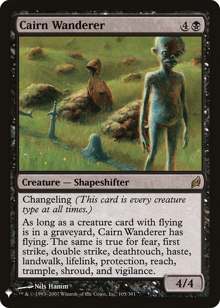 Cairn Wanderer (LRW-105) - The List