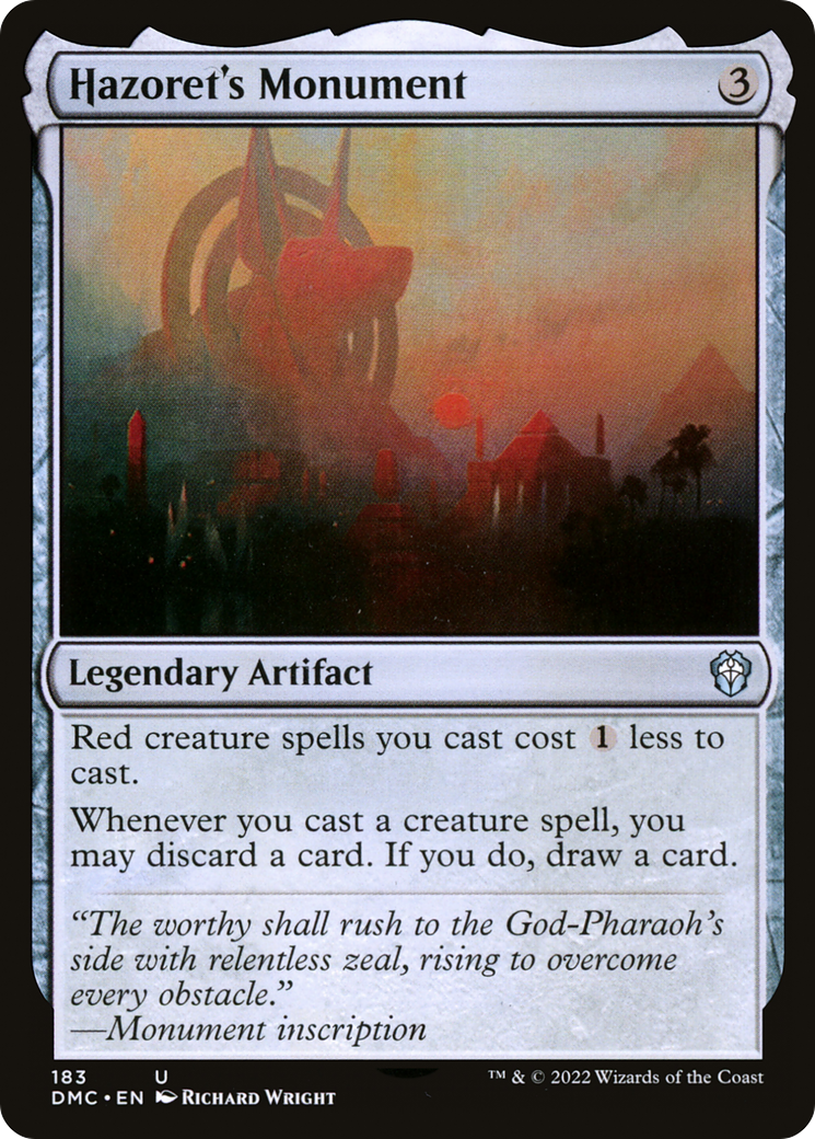 Hazoret's Monument (183) - Dominaria United Commander