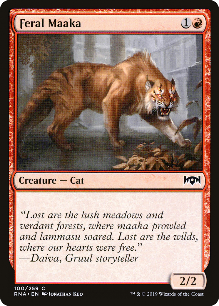 Feral Maaka (100) - Ravnica Allegiance