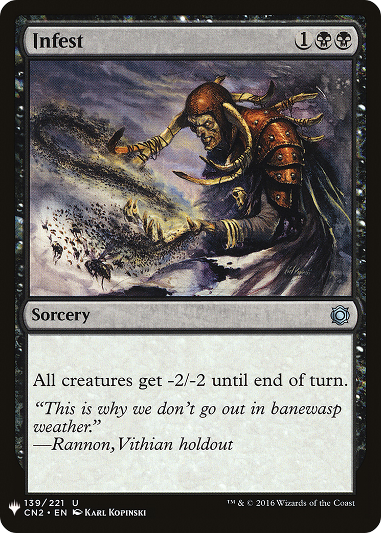 Infest (CN2-139) - The List