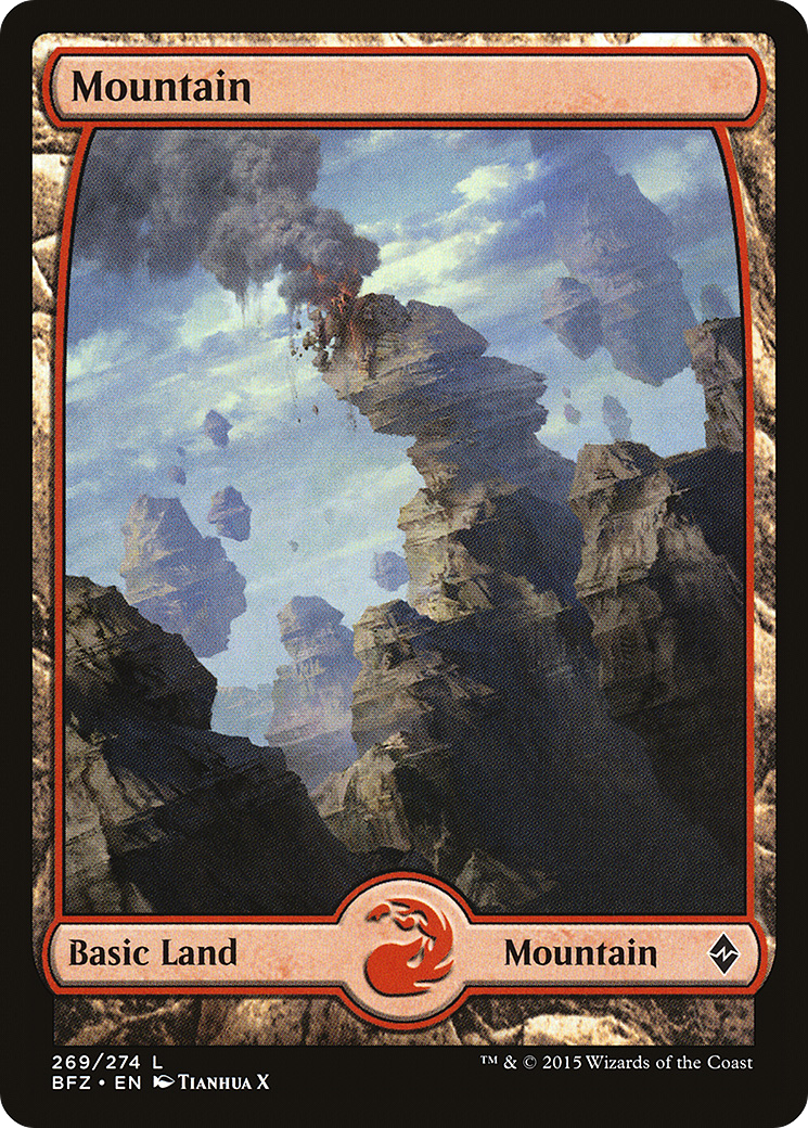 Mountain – Full Art (269) Foil - Battle for Zendikar