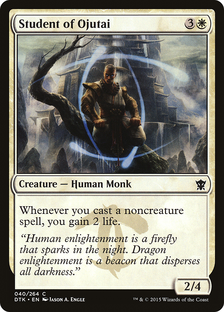 Student of Ojutai (040) Foil - Dragons of Tarkir