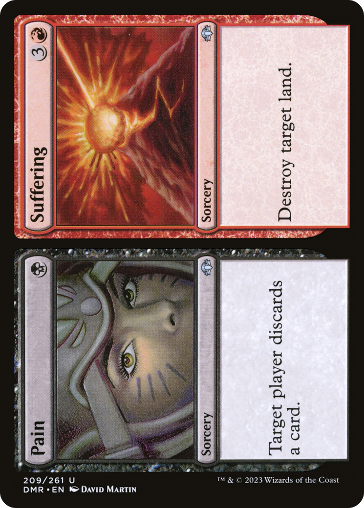 Pain // Suffering (209) Foil - Dominaria Remastered