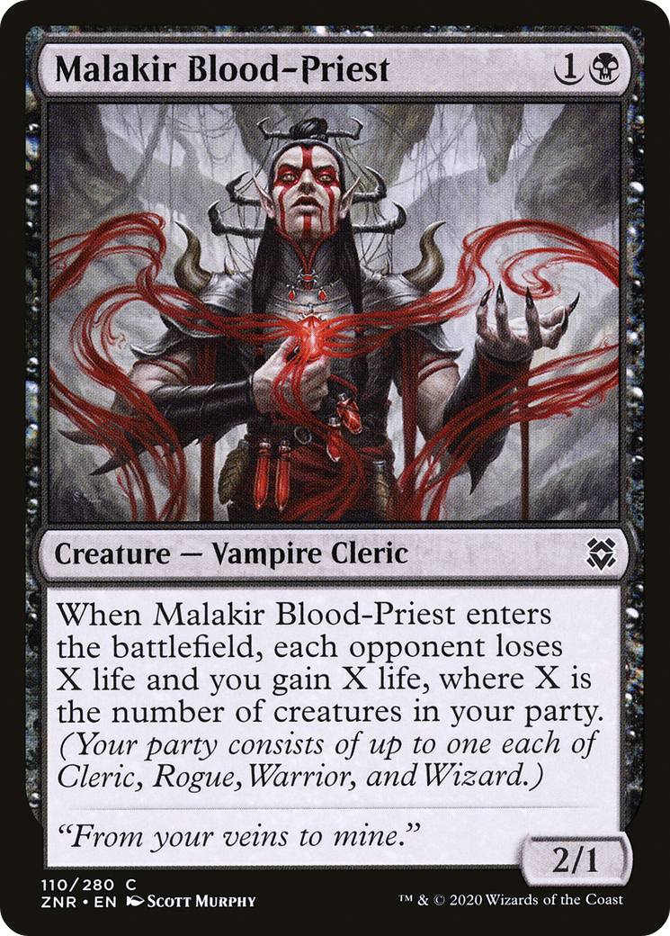 Malakir Blood-Priest (110) Foil - Zendikar Rising