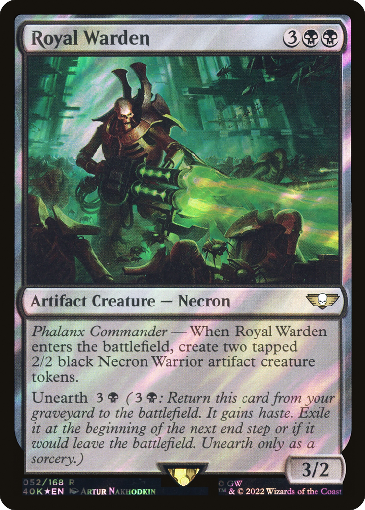 Royal Warden (052) Surge Foil - Warhammer 40,000 Commander