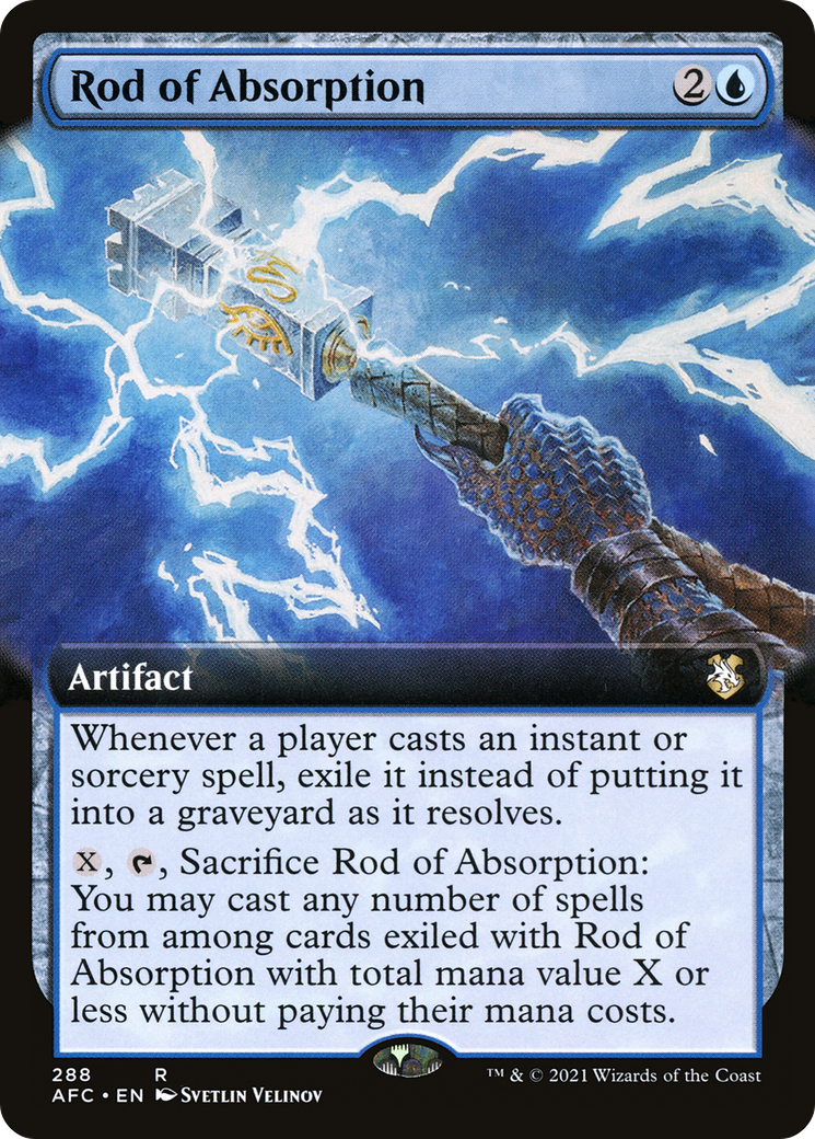 Rod of Absorption (Extended Art) (288) - Forgotten Realms Commander