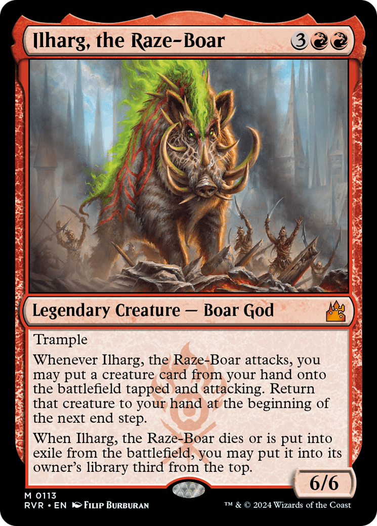 Ilharg, the Raze-Boar (113) - Ravnica Remastered