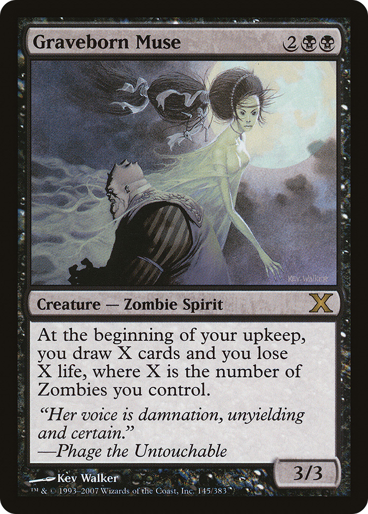 Graveborn Muse (145) Foil - Tenth Edition