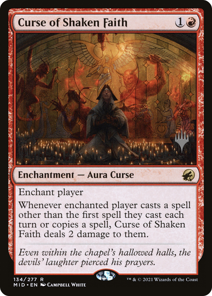 Curse of Shaken Faith (134p) - Innistrad: Midnight Hunt Promos