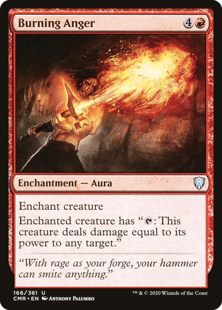 Burning Anger (166) Foil - Commander Legends