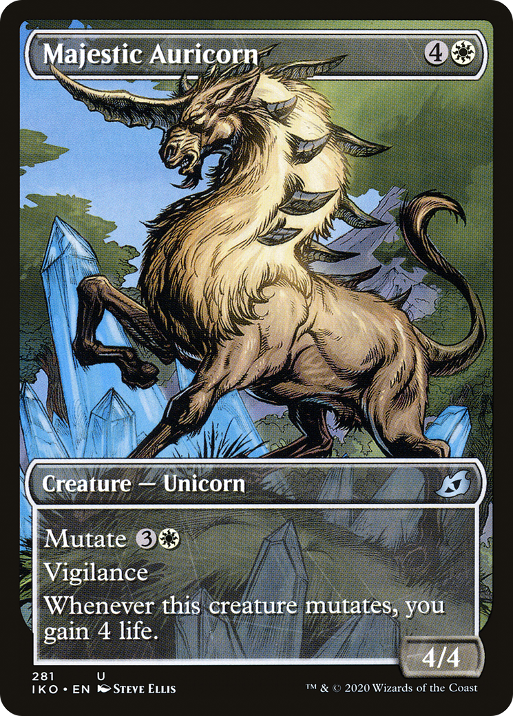 Majestic Auricorn (Showcase) (281) Foil - Ikoria: Lair of Behemoths