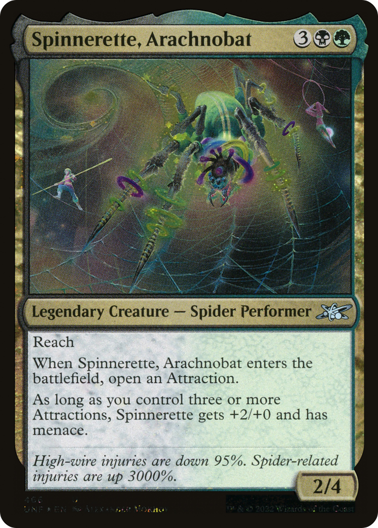 Spinnerette, Arachnobat (Galaxy Foil) (466) Foil - Unfinity