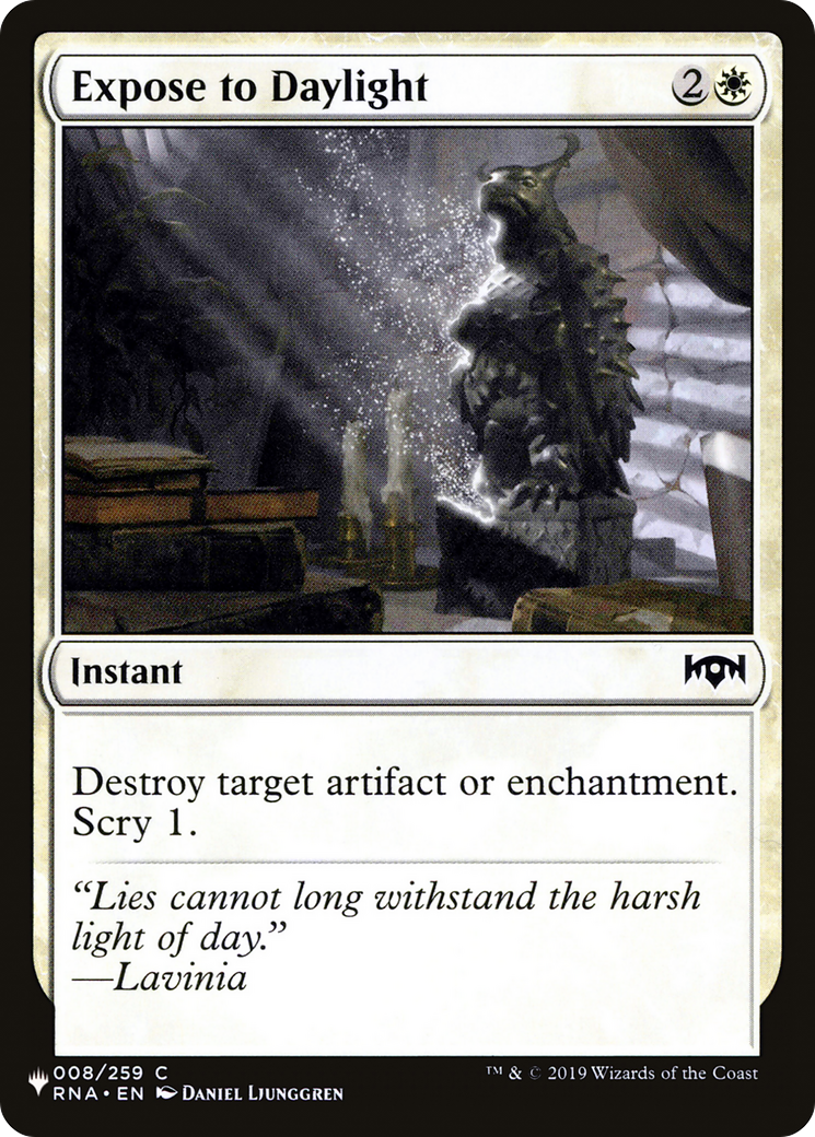 Expose to Daylight (RNA-8) - The List