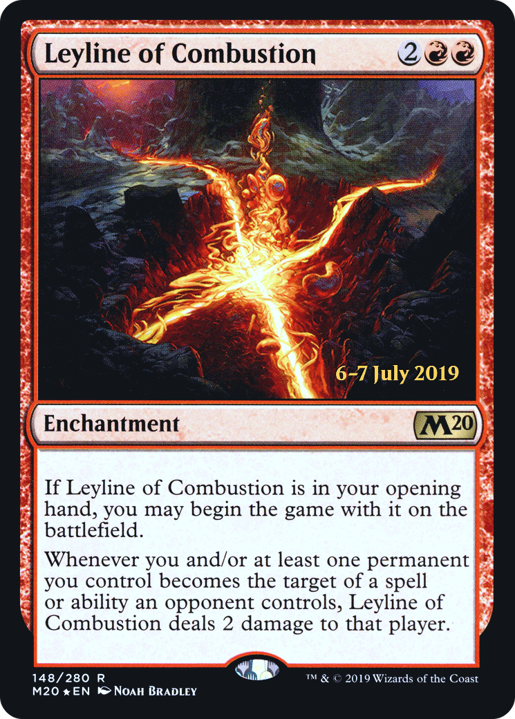 Leyline of Combustion (148s) Foil - Core Set 2020 Promos