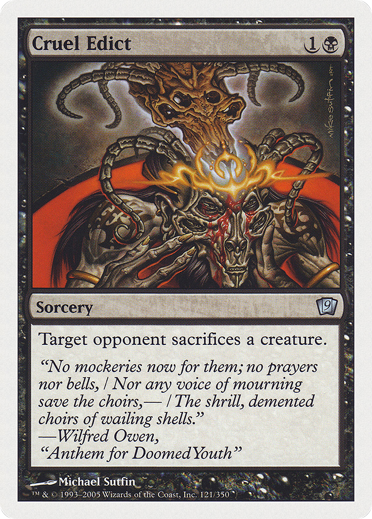 Cruel Edict (121) - Ninth Edition