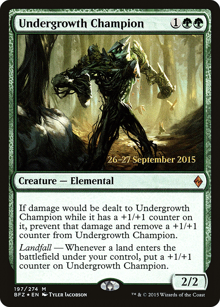 Undergrowth Champion (197) Foil - Battle for Zendikar Promos