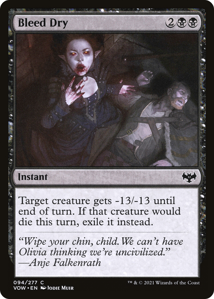Bleed Dry (094) Foil - Innistrad: Crimson Vow