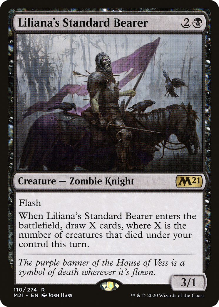 Liliana's Standard Bearer (110) Foil - Core Set 2021