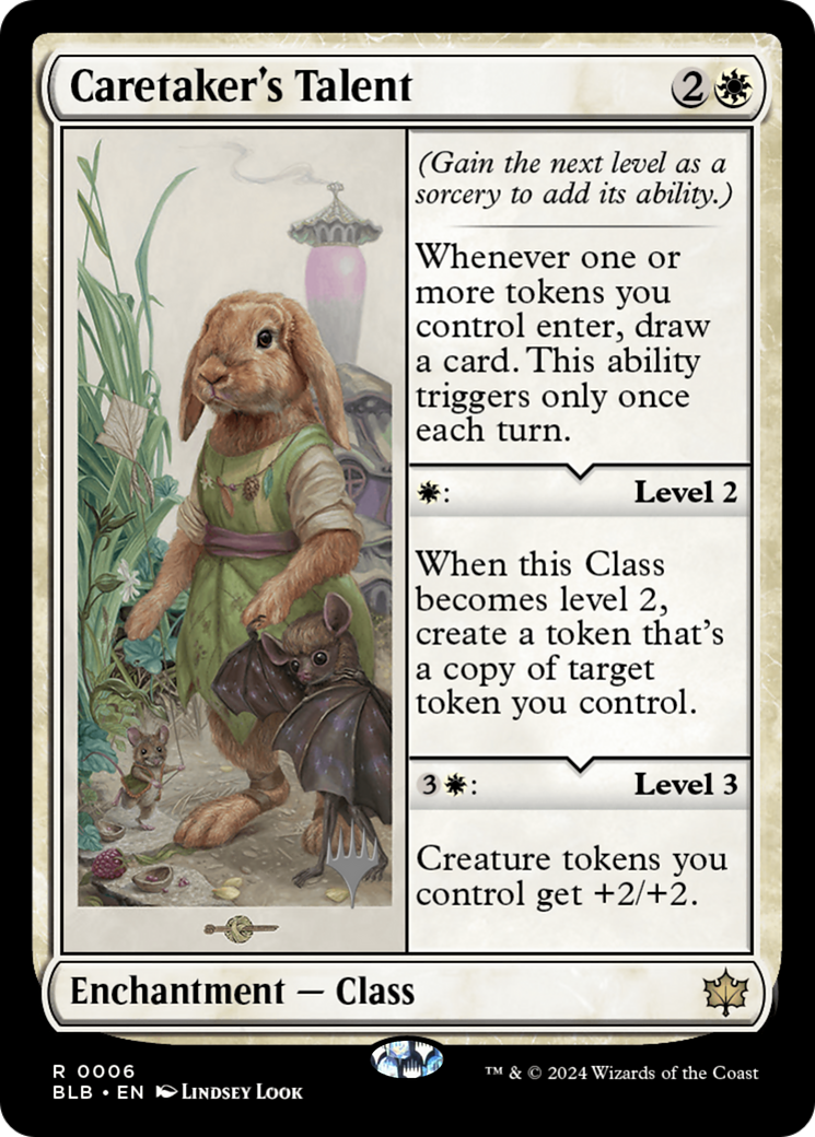 Caretaker's Talent (006) Foil - Bloomburrow Promos