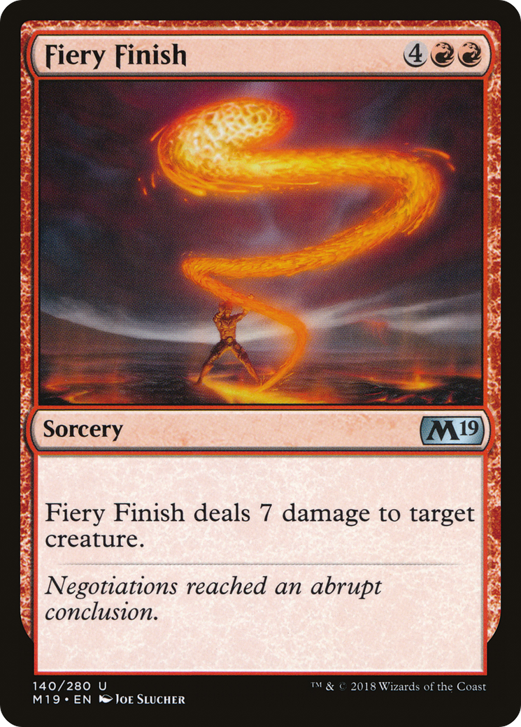 Fiery Finish (140) - Core Set 2019