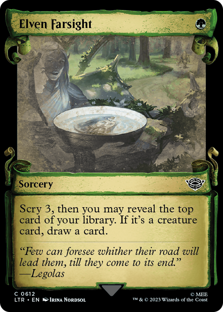 Elven Farsight (Showcase) (612) Foil - The Lord of the Rings: Tales of Middle-earth