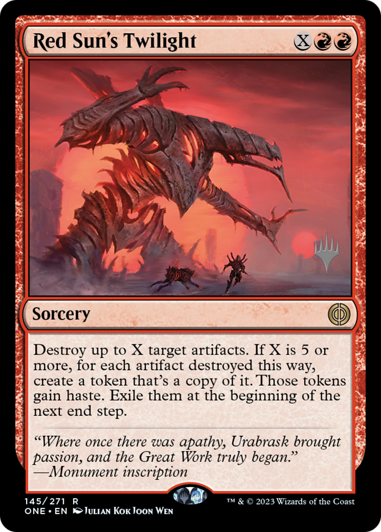 Red Sun's Twilight (145) - Phyrexia: All Will Be One Promos