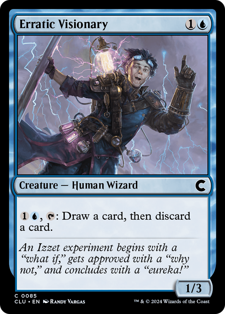 Erratic Visionary (085) - Ravnica: Clue Edition