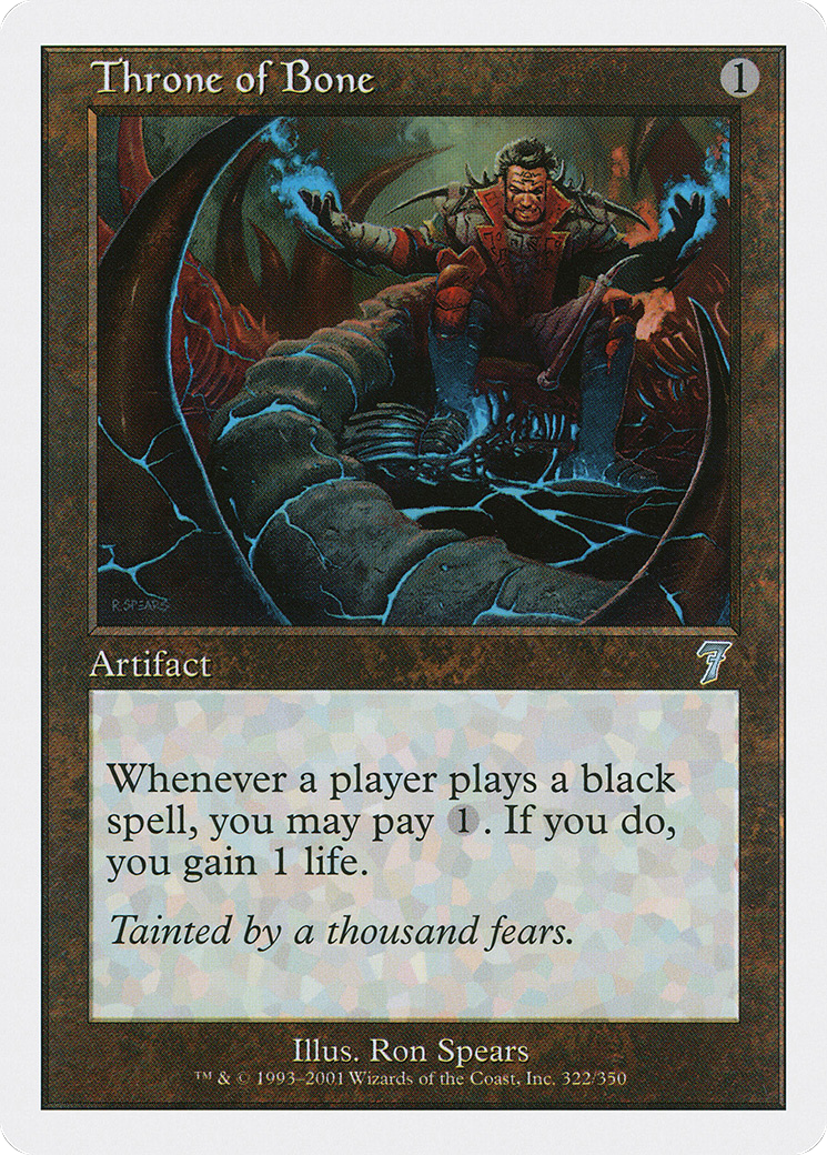 Throne of Bone (322) Foil - Seventh Edition