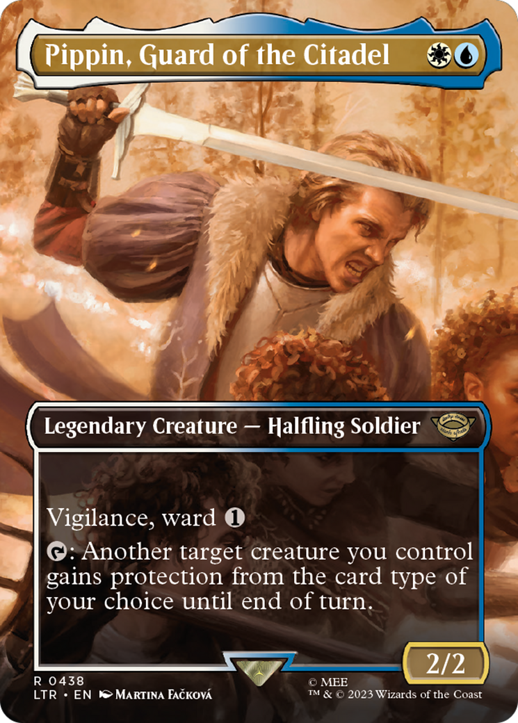 Pippin, Guard of the Citadel (Borderless) (438) Foil - The Lord of the Rings: Tales of Middle-earth