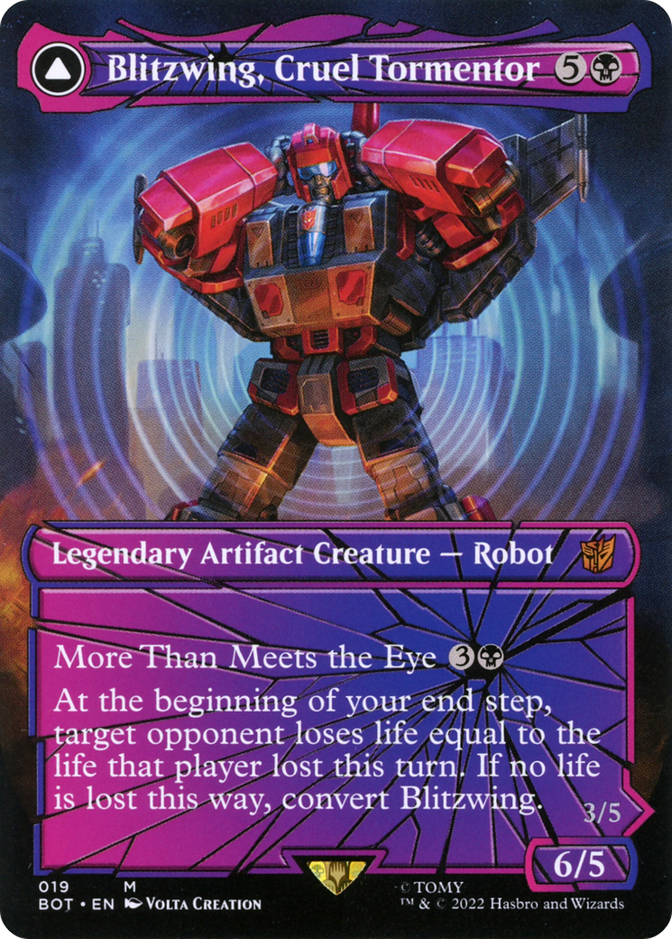 Blitzwing, Cruel Tormentor // Blitzwing, Adaptive Assailant (019) - Transformers