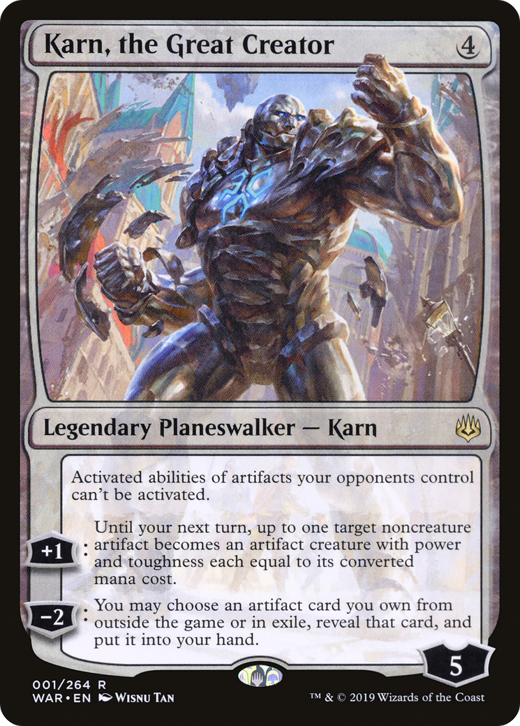 Karn, the Great Creator (001) Foil - War of the Spark