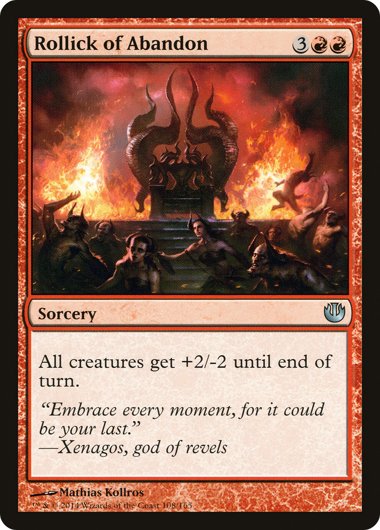 Rollick of Abandon (108) Foil - Journey into Nyx