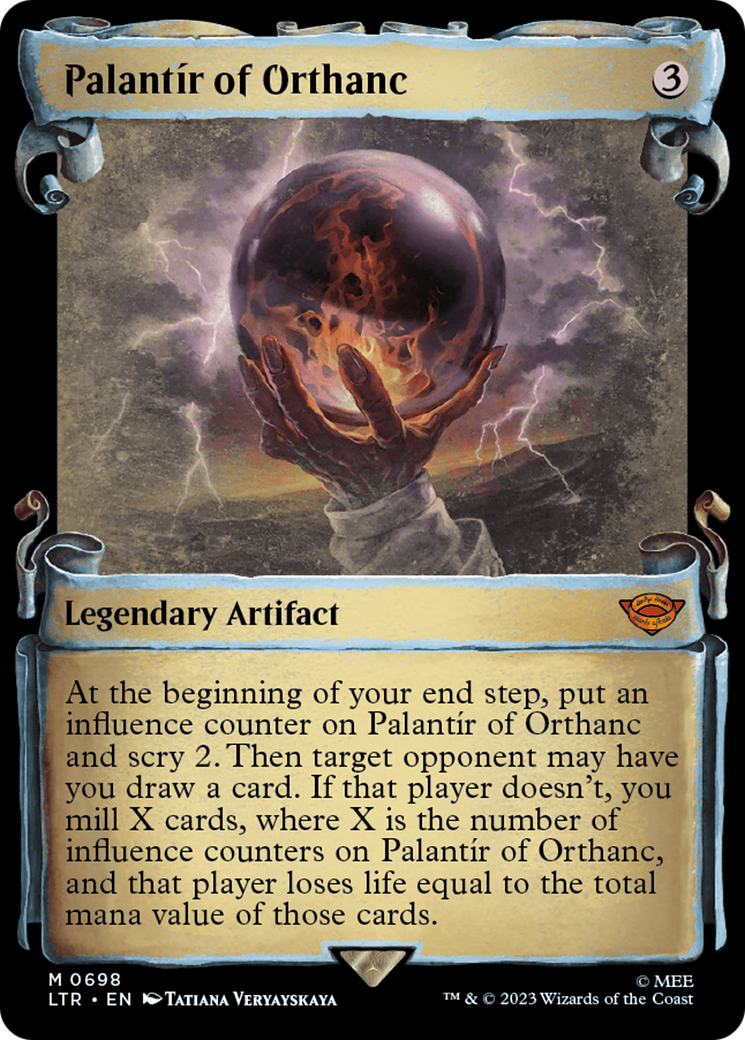 Palantír of Orthanc (Showcase) (698) Foil - The Lord of the Rings: Tales of Middle-earth