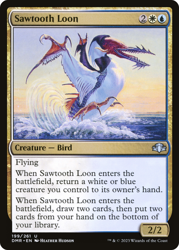 Sawtooth Loon (199) Foil - Dominaria Remastered