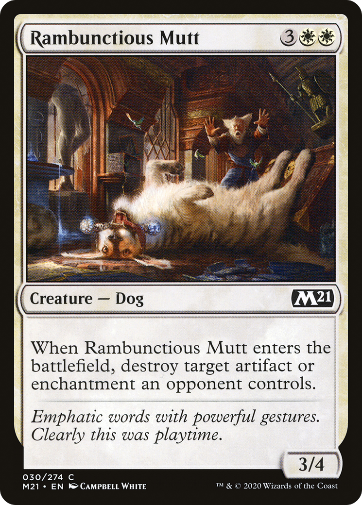 Rambunctious Mutt (030) Foil - Core Set 2021