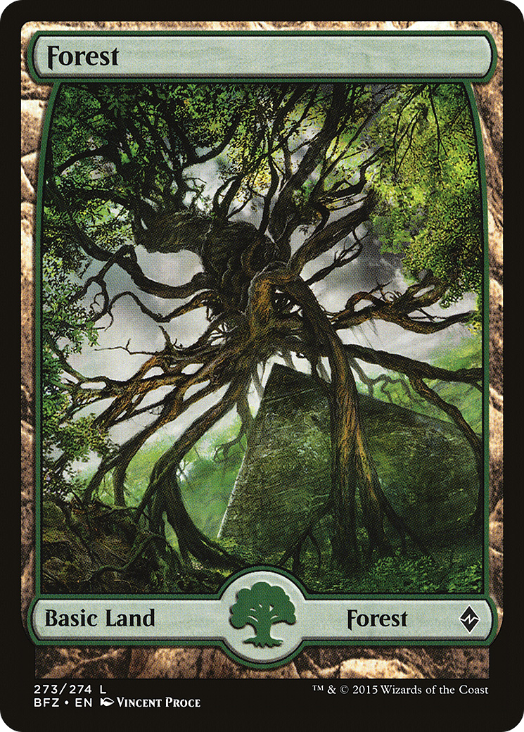 Forest – Full Art (273) Foil - Battle for Zendikar